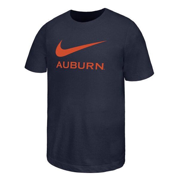 navy Auburn youth t-shirt